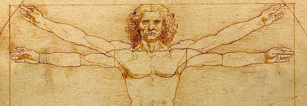 L'homme de Vitruve par Léonard De Vinci